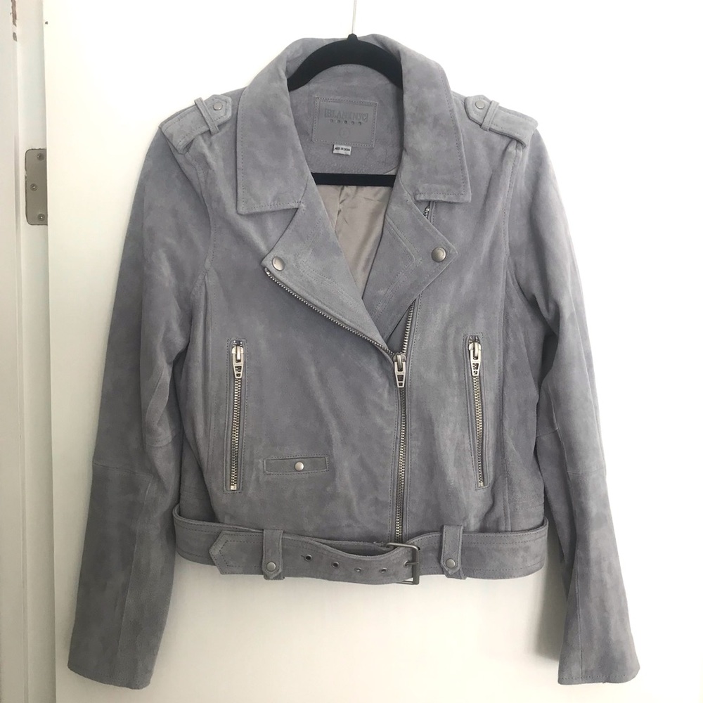 Anthropologie BLANKNYC Annika Suede Moto Jacket